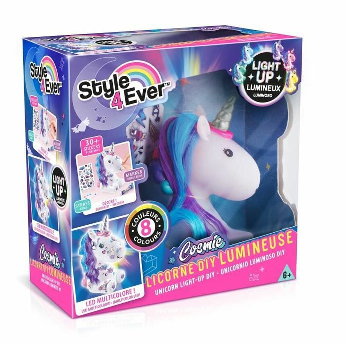 Bastelspiel Canal Toys Style 4ever Licorne diy Lumineuse