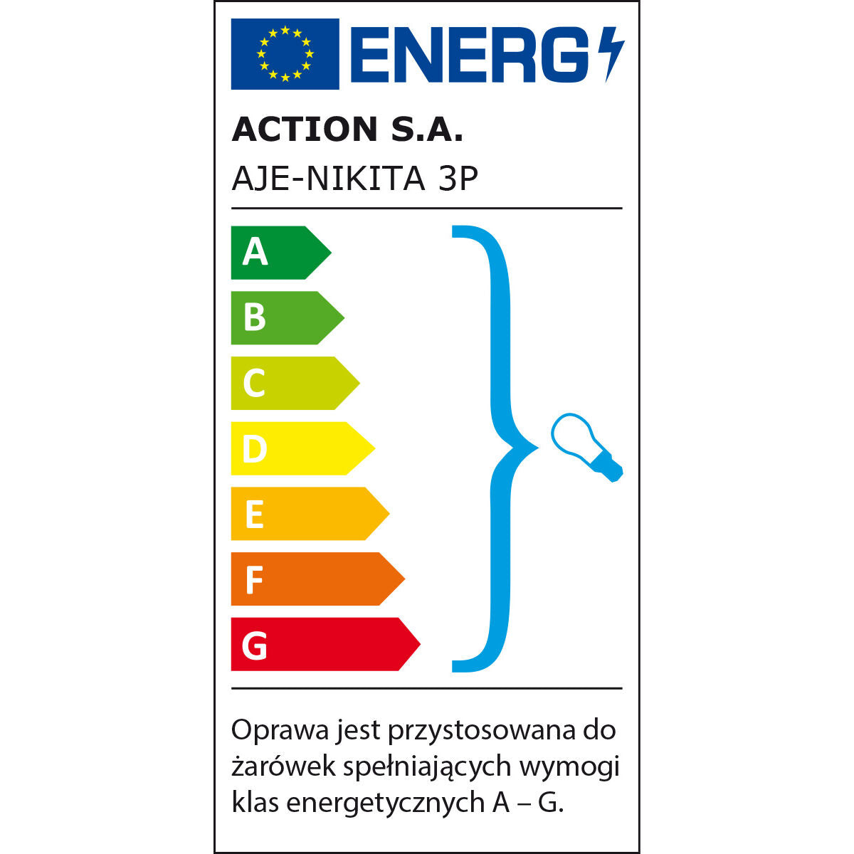 Deckenlampe Activejet NIKITA 3P Patyna Weiß Metall Glas 120 W