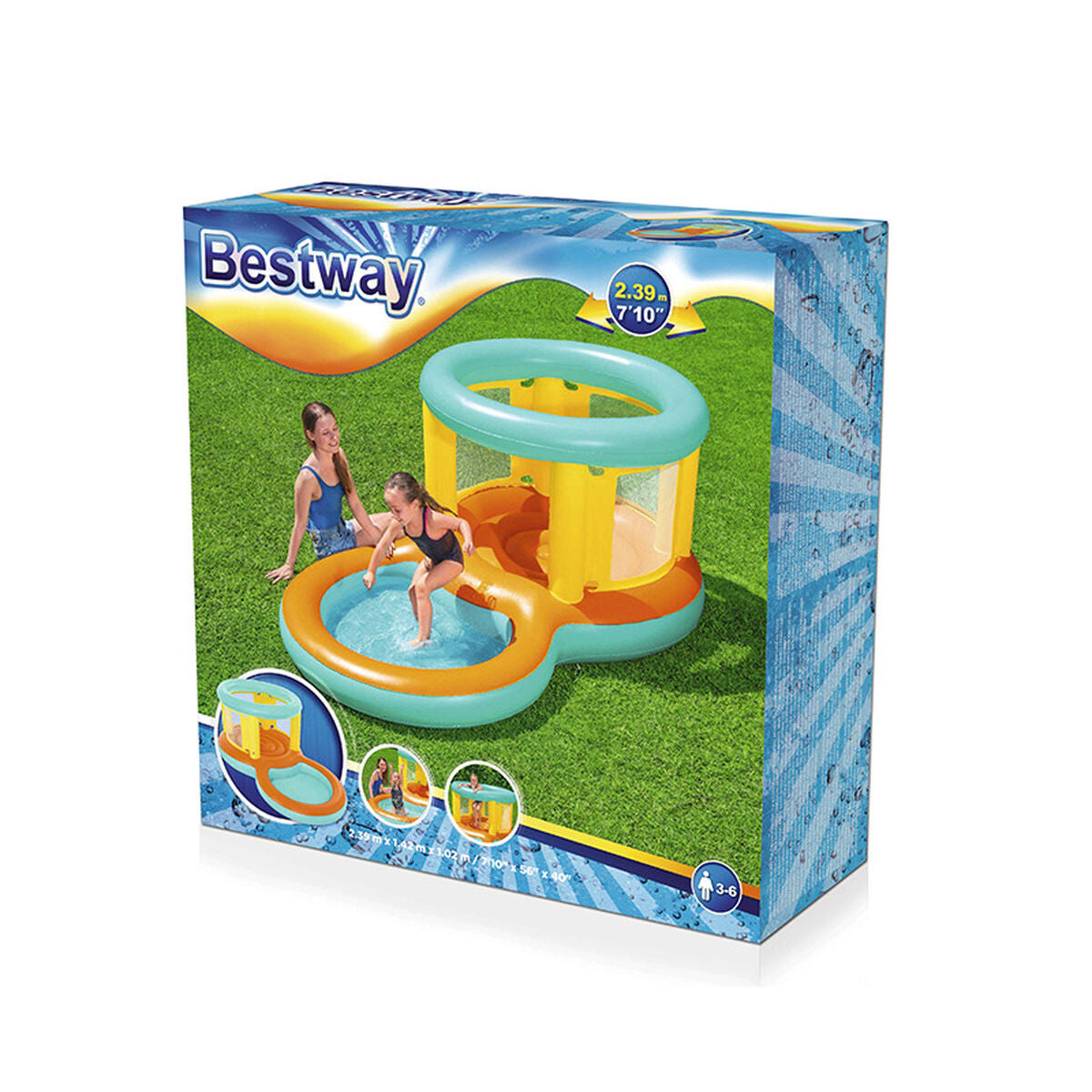 Kinderbecken Bestway 239 x 142 x 102 cm 70 L Spielplatz