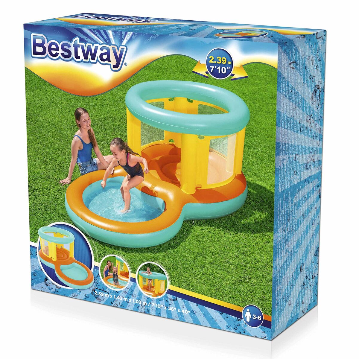 Kinderbecken Bestway 239 x 142 x 102 cm 70 L Spielplatz