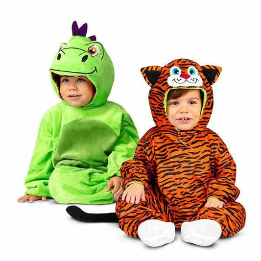 Verkleidung für Babys My Other Me Tiger Drache Reversibel