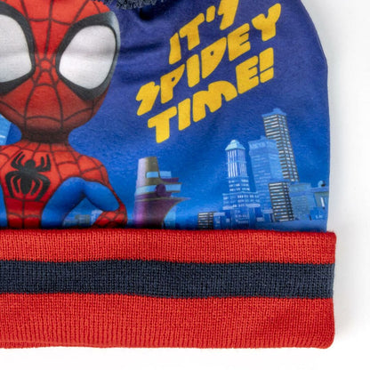 Mütze und Handschuhe Spidey Hellblau